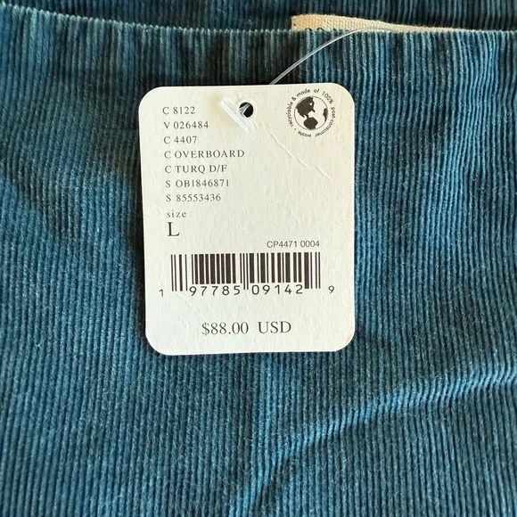 We The Free NWT Lunan Crop Harem
Cord Jeans Color Overboard Size L - Picture 13 of 16